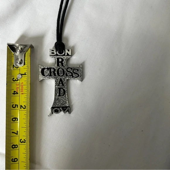 Bon Jovi Cross Roads Tour Merchandise Pewter Adjustable Necklace Collectable - Picture 5 of 7